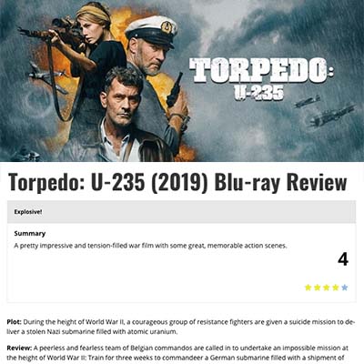 Torpedo: U-235 (2019) Blu-ray Review